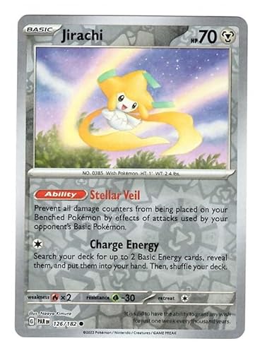 Pokemon - Jirachi 126/182 - Paradox Rift - Reverse Foil - Einzelkarte Pokemon - Jirachi 126/182 - Paradox Rift - Reverse Foil - Einzelkarte von Pokémon