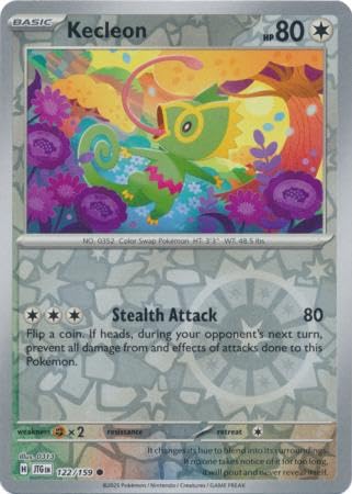Pokemon - Kecleon 122/159 Journey Together - Reverse Foil - Einzelkarte von Pokémon