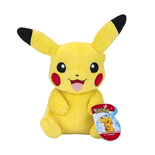 Pokemon Kuscheltier Pikachu 20 cm Plüschtier – Neue 2022 Plush - Offiziell Lizenziertes Spielzeug von Pokémon