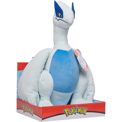 Pokemon Kuscheltier XXL Lugia 30 cm – Plüschtier – Neue 2023 – Plush - Offiziell Lizenziertes Spielzeug von Pokémon