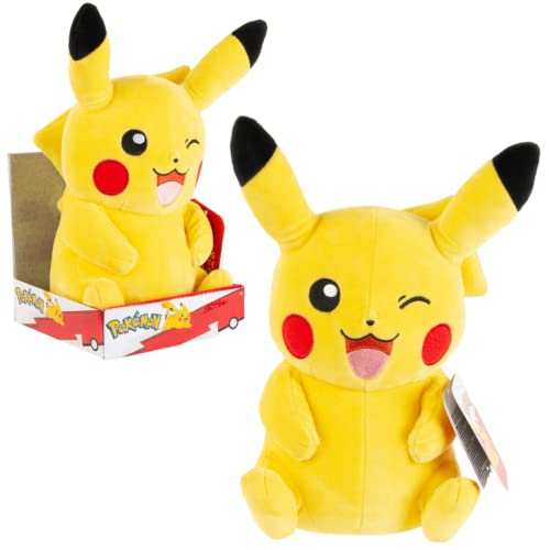 Pokemon Kuscheltier XXL Pikachu 30 cm Plüschtier – Neue 2022 Plush - Offiziell Lizenziertes Spielzeug von Pokemon