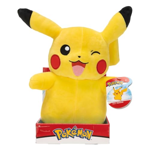 Pokemon Kuscheltier XXL Pikachu 30 cm Plüschtier – Neue 2022 Plush - Offiziell Lizenziertes Spielzeug von Pokémon