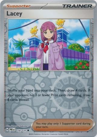 Pokemon - Lacey 114/131 Prismatic Evolutions - Reverse Foil Einzelkarte von Pokémon