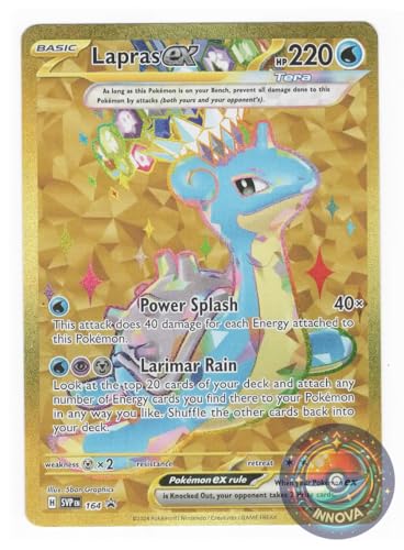 Pokemon - Lapras ex SVP 164 - Gold Full Art - Terapagos Ultra Premium Collection Promokarte - Exklusiv Pokemon - Lapras ex SVP 164 - Gold Full Art - Terapagos Ultra Premium Collection Promokarte - Exklusiv von Pokemon
