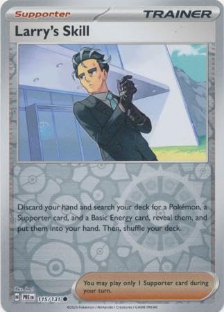 Pokemon - Larry's Skill 115/131 Prismatic Evolutions - Reverse Foil Einzelkarte Pokemon - Larry's Skill 115/131 Prismatic Evolutions - Reverse Foil Einzelkarte von Pokémon