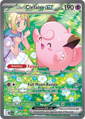 Pokemon - Lillie Clefairy ex 184/159 - Gemeinsame Reise - Sonderillustration selten - SIR - Folien Einzelkarte von Pokemon