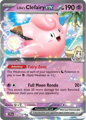 Pokemon - Lillie's Clefairy ex 056/159 - Journey Together - Double Rare - Folien Einzelkarte von Pokémon