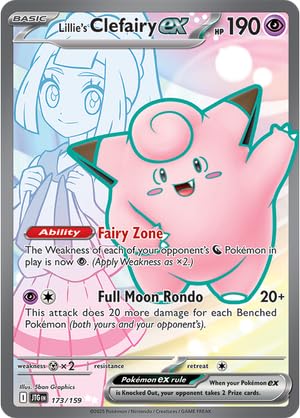 Pokemon - Lillie's Clefairy ex 173/159 - Journey Together - Full Art Ultra Rare - Folien Einzelkarte von Pokémon