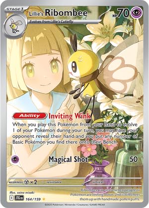 Pokemon - Lillie's Ribombee 164/159 - Gemeinsame Reise - Illustration selten - Folien Einzelkarte Pokemon - Lillie's Ribombee 164/159 - Gemeinsame Reise - Illustration selten - Folien Einzelkarte von Pokémon