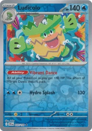 Pokemon - Ludicolo 037/159 Journey Together - Reverse Foil - Einzelkarte von Pokémon