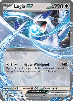 Pokemon - Lugia ex 082/131 - Prismatic Evolutions - Double Rare - Folien Einzelkarte von Pokémon