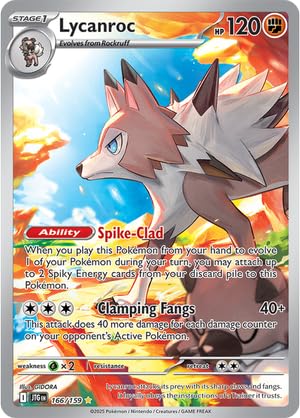 Pokemon - Lycanroc 166/159 - Gemeinsame Reise - Illustration Rare - Folien Einzelkarte Pokemon - Lycanroc 166/159 - Gemeinsame Reise - Illustration Rare - Folien Einzelkarte von Pokemon