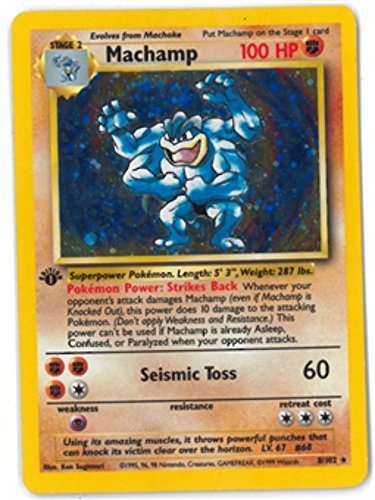 Pokémon - Machamp (8/102) - Basis-Set - Holo (1 Stück, Sammelkarte) von Pokémon