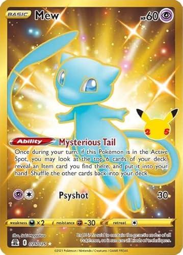 Pokemon - Mew 025/025 – Celebrations – Gold Full Art Karte von Pokémon