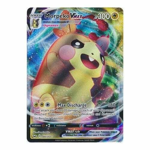 Pokémon Morpeko VMAX 080/202 Ultra Rare Schwert & Schild Sammelkarte Singles von Pokémon