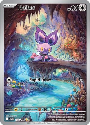 Pokemon - Noibat 169/159 - Gemeinsame Reise - Illustration selten - Folien Einzelkarte Pokemon - Noibat 169/159 - Gemeinsame Reise - Illustration selten - Folien Einzelkarte von Pokémon