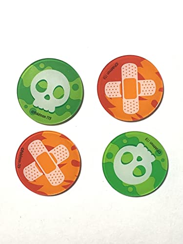 Pokemon Offizielles Gift- und Verbrennungszustandsmarker, Acryl-Set, 4 Stück von Pokémon