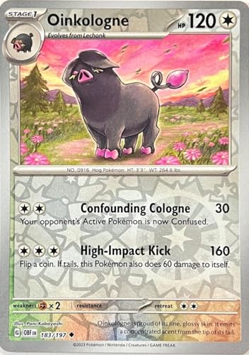Pokemon Oinkologne 183/197 - Obsidian Flame - Reverse Foil - Einzelkarte von Pokémon