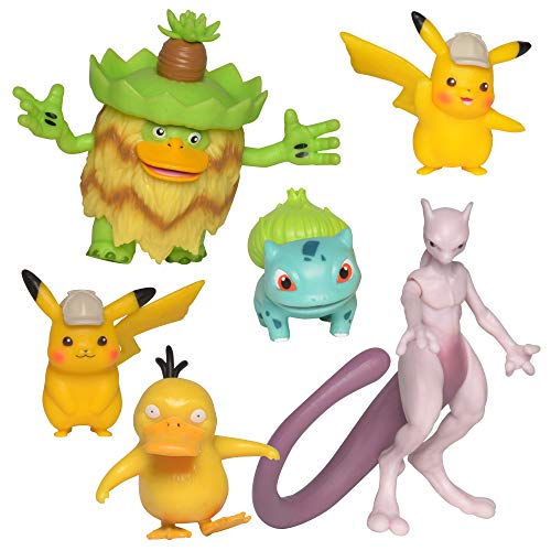 Pokemon PKW2469 Battle Figure Multi-Pack Sortiment, Detektiv Pikachu 6 Figuren, mehrfarbig, 6 Stück Pokemon PKW2469 Battle Figure Multi-Pack Sortiment, Detektiv Pikachu 6 Figuren, mehrfarbig, 6 Stück von Pokémon