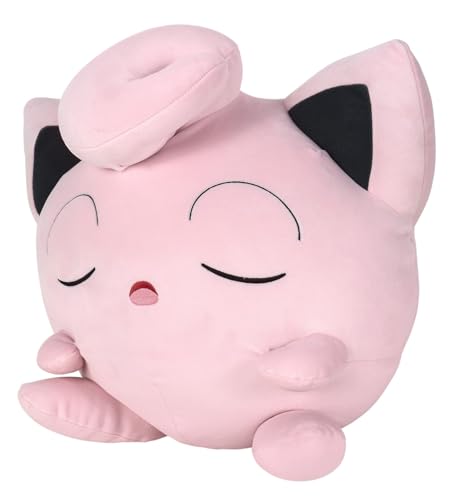 Pokémon PKW2554 - 45cm Schlafendes Plüsch - Pummeluff, offizielles Pokémon Plüsch Pokémon PKW2554 - 45cm Schlafendes Plüsch - Pummeluff, offizielles Pokémon Plüsch von Pokémon