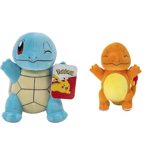 Pokémon PKW2693-20cm Plüsch - Schiggy, offizielles Plüsch & PKW2695-20cm Plüsch - Glumanda, offizielles Plüsch Pokémon PKW2693-20cm Plüsch - Schiggy, offizielles Plüsch & PKW2695-20cm Plüsch - Glumanda, offizielles Plüsch von Pokémon