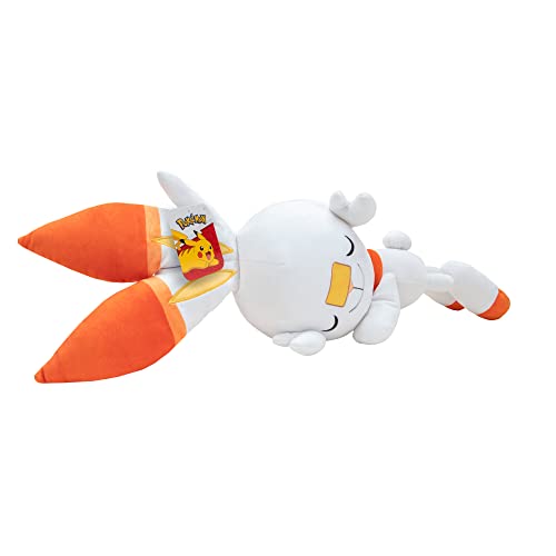 Pokémon PKW2704-45cm Schlafendes Plüsch - Hopplo, offizielles Pokémon Plüsch von Pokémon