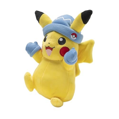 Pokémon PKW2790-20 cm Winter Plüsch - Pikachu mit Wintermütze, offizielles Plüsch Pokémon PKW2790-20 cm Winter Plüsch - Pikachu mit Wintermütze, offizielles Plüsch von Pokémon