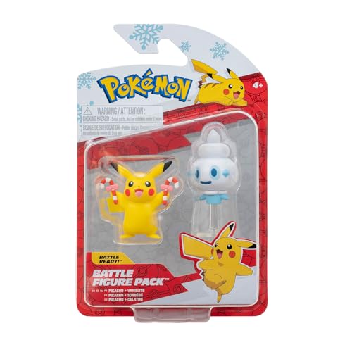 Pokemon Battle Figure 2 Pack - (Holiday Pikachu #5 & Vanillite with Stand) - W3 von Pokémon