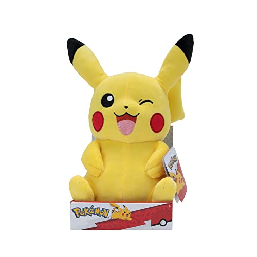 Pokémon PKW3106-30cm Plüsch - Pikachu, offizielles Plüsch von Pokémon