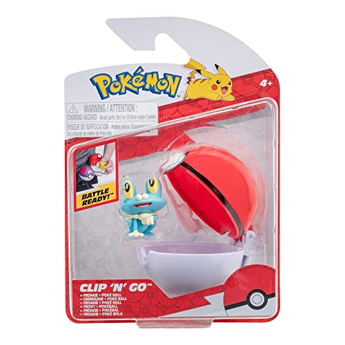 Pokémon PKW3133 - Clip'n'Go Poké Balls - Froxy & Pokéball, offizieller Pokéball mit 5cm Figur Pokémon PKW3133 - Clip'n'Go Poké Balls - Froxy & Pokéball, offizieller Pokéball mit 5cm Figur von Pokémon