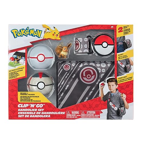 Pokémon PKW3157 - Bandolier Set - Premierball, Timerball & Evoli, offizielles Set mit Figur Pokémon PKW3157 - Bandolier Set - Premierball, Timerball & Evoli, offizielles Set mit Figur von Pokémon