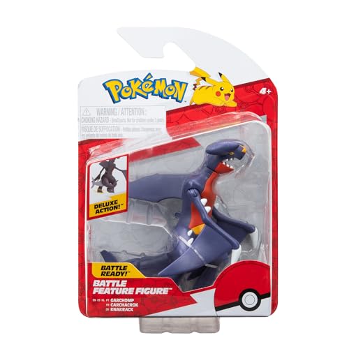 Pokémon Pokemon Figur Garchomp Krakrack – 11 cm Figuren - Neue Welle 2024 - Offiziell Pokemon Spielzeug von Pokémon