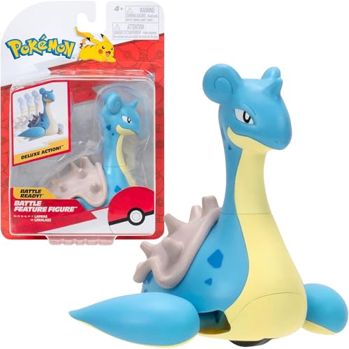 Pokémon PKW3416 - Battle Feature Figure - Lapras, offizielle bewegliche Figur, 11,5 cm Pokémon PKW3416 - Battle Feature Figure - Lapras, offizielle bewegliche Figur, 11,5 cm von Pokémon