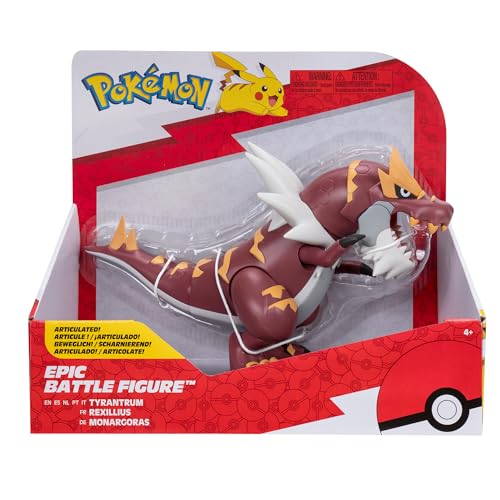 Pokemon PKW3422 - Epic Figure Monargoras, offizielle bewegliche Figur, 30 cm von Pokemon