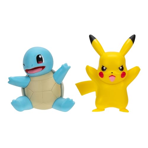 Pokémon PKW3586 - Battle Figure Pack - Pikachu und Schiggy, offizielle detaillierte Figuren, je 5 cm Pokémon PKW3586 - Battle Figure Pack - Pikachu und Schiggy, offizielle detaillierte Figuren, je 5 cm von Pokémon