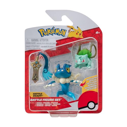 Pokémon PKW3599 - Battle Figure Set - Bisasam, Gramokles, Amphizel, offizielles Figuren Set Pokémon PKW3599 - Battle Figure Set - Bisasam, Gramokles, Amphizel, offizielles Figuren Set von Pokémon