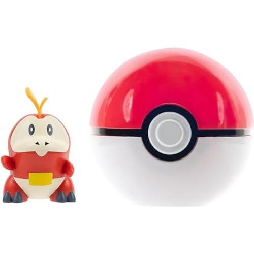 Pokémon PKW3628 Clip 'N' Go Fuecoco Inklusive 5,1 cm Battle Figur und Poké Ball Zubehör, Mehrfarbig von Pokémon