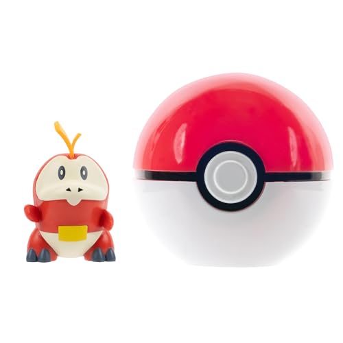 Pokémon PKW3628 Clip 'N' Go Fuecoco Inklusive 5,1 cm Battle Figur und Poké Ball Zubehör, Mehrfarbig von Pokémon