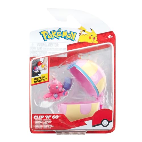 Pokémon PKW3631 - Clip'n'Go Poké Ball - Forgita & Heilball, offizieller Pokéball mit 5 cm Figur Pokémon PKW3631 - Clip'n'Go Poké Ball - Forgita & Heilball, offizieller Pokéball mit 5 cm Figur von Pokémon