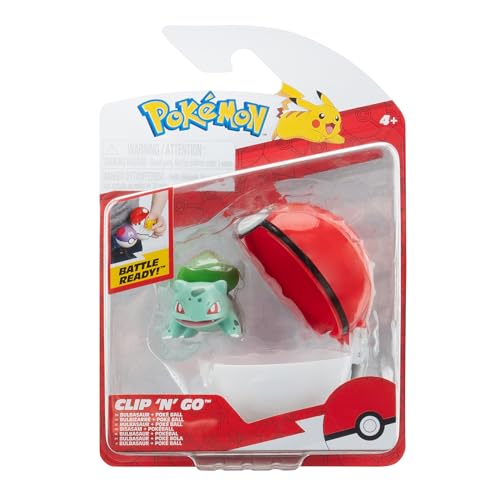 Pokémon PKW3634 - Clip'n'Go Poké Ball - Bisasam & Pokéball, offizieller Pokéball mit 5 cm Figur Pokémon PKW3634 - Clip'n'Go Poké Ball - Bisasam & Pokéball, offizieller Pokéball mit 5 cm Figur von Pokémon