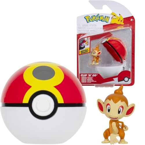 Pokémon PKW3640 - Clip'n'Go Poké Ball - Panflam & Wiederball, offizieller Pokéball mit 5 cm Figur Pokémon PKW3640 - Clip'n'Go Poké Ball - Panflam & Wiederball, offizieller Pokéball mit 5 cm Figur von Pokémon