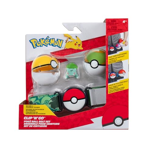Pokémon PKW3646, Clip and Go Pokéball Gürtel Set, Nestball, Levelball & Bisasam, offizielles Set mit Figur Pokémon PKW3646, Clip and Go Pokéball Gürtel Set, Nestball, Levelball & Bisasam, offizielles Set mit Figur von Pokémon