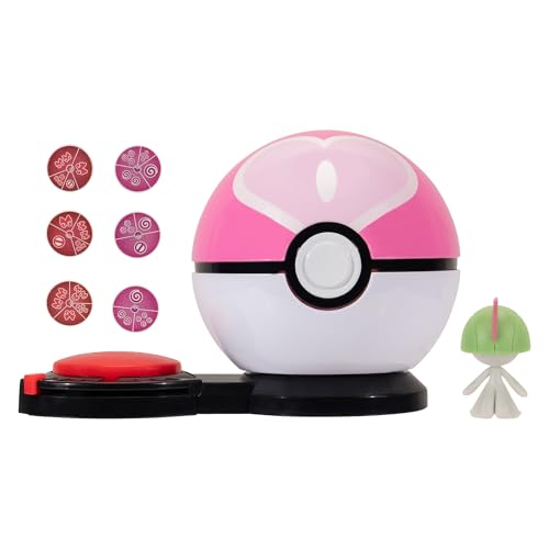 Pokémon PKW3722 - Surprise Attack Game Einzelpack - Trasla mit Sympaball, offizielle Figur mit Ball von Pokémon