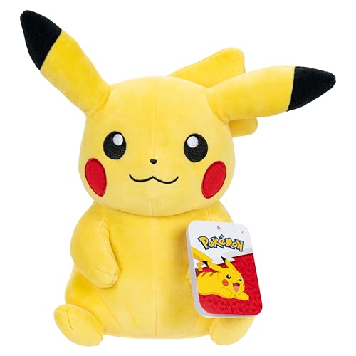 Pokémon PKW3725-30 cm Plüsch – Pikachu, offizieller Plüsch Pokémon PKW3725-30 cm Plüsch – Pikachu, offizieller Plüsch von Pokemon