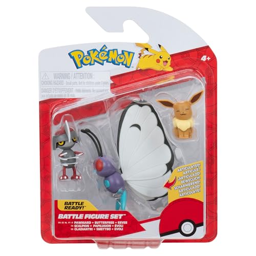 Pokémon PKW3737 - Battle Figure Set - Evoli, Gladiantri, Smettbo, offizielles Figuren Set Pokémon PKW3737 - Battle Figure Set - Evoli, Gladiantri, Smettbo, offizielles Figuren Set von Pokémon