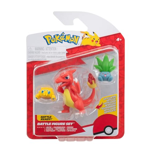 Pokémon PKW3894 - Battle Figure Set - Wattzapf, Myrapla, Glutexo, offizielles Figuren Set Pokémon PKW3894 - Battle Figure Set - Wattzapf, Myrapla, Glutexo, offizielles Figuren Set von Pokémon