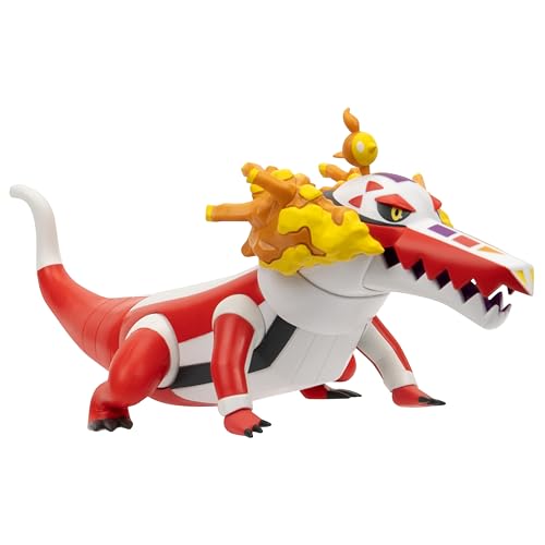 Pokémon PKW4081 -Skelokrok Epic Battle Figur 30 cm mit Display-Ständer, offizielle Figur von Pokémon