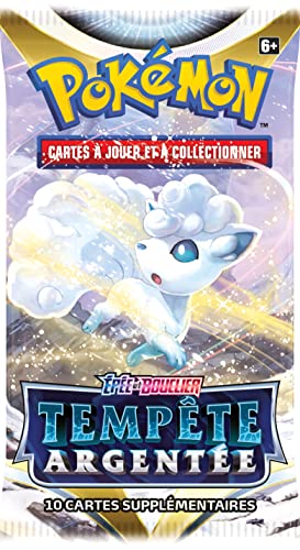 Pokemon POEB1202 Pokémon Booster | Schwert und Schild – Silberfarbener Tempet (EB12) | zufällige Vorlage | Sammelkarten | ab 6 Jahren von Pokemon