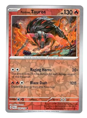 Pokemon - Paldean Tauros 028/193 - Paldea Evolved - Reverse Foil - Einzelkarte von Pokémon