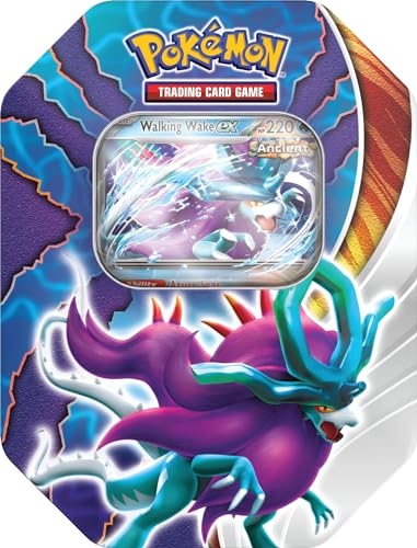 Pokémon TCG: Paradox Clash Tin - Walking Wake ex (1 Folien-Promo-Karte und 4 Pokémon TCG Booster-Packs) von Pokémon